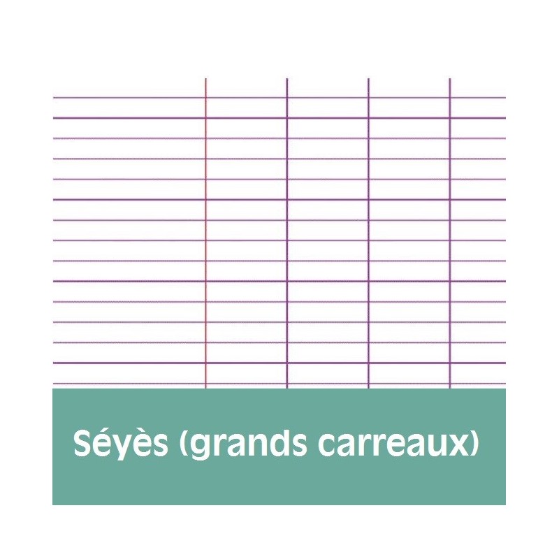 Cahier de brouillon - 17 x 22 cm - 96 pages grands carreaux