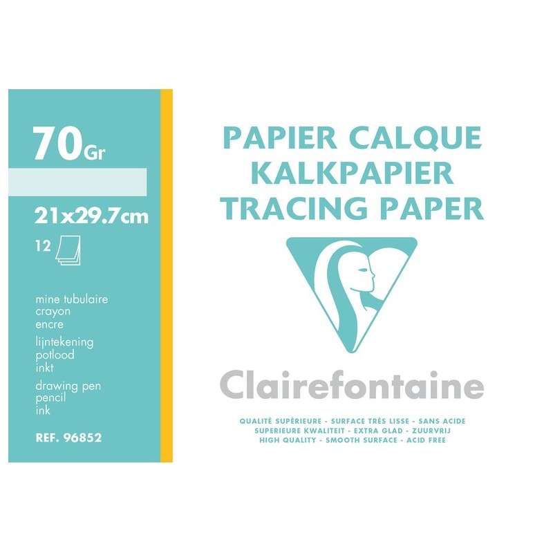 Clairefontaine - papier-calque - A1 - 10 feuilles Pas Cher