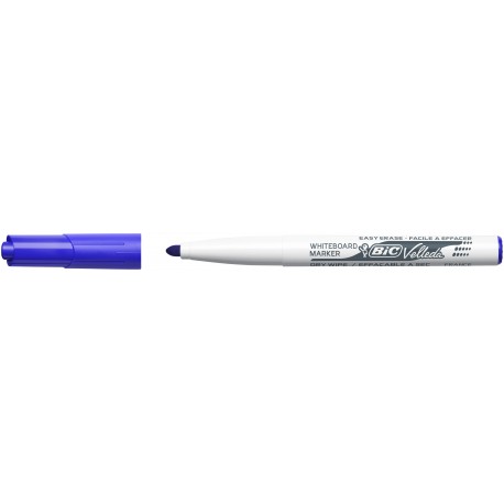 Marqueur tableau blanc Bic Velleda 1741 pointe moyenne 2 mm - Bleu