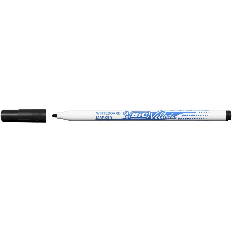 Marqueur tableau blanc Bic Velleda 1721 pointe fine 1,4 mm - Noir