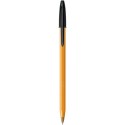 Stylo bille Bic Orange pointe fine avec capuchon - Noir