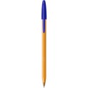 Stylo bille Bic Orange pointe fine avec capuchon - Bleu