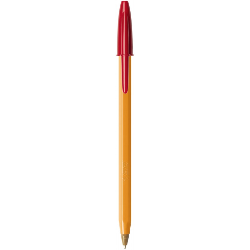 stylo bic - rouge - mine fine - stylo à billes