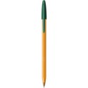 Stylo bille Bic Orange pointe fine avec capuchon - Vert