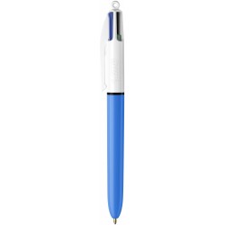 Stylo bille Bic pointe fine Corps plastique orange à capuchon encre bleue :  Chez Rentreediscount Fournitures scolaires