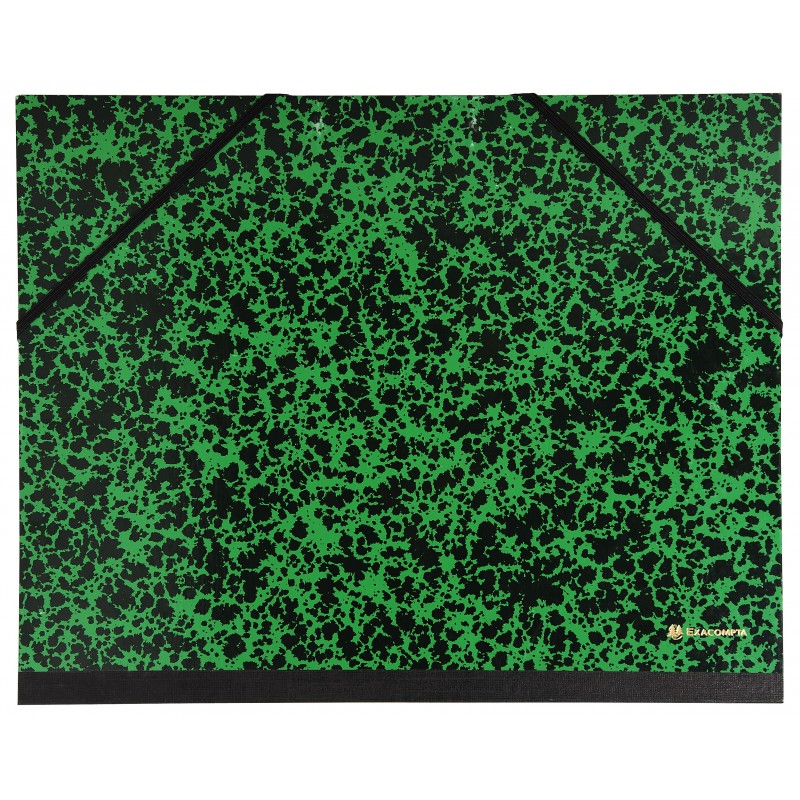 Carton à dessin Couleur à élastiques 26x33cm - Vert