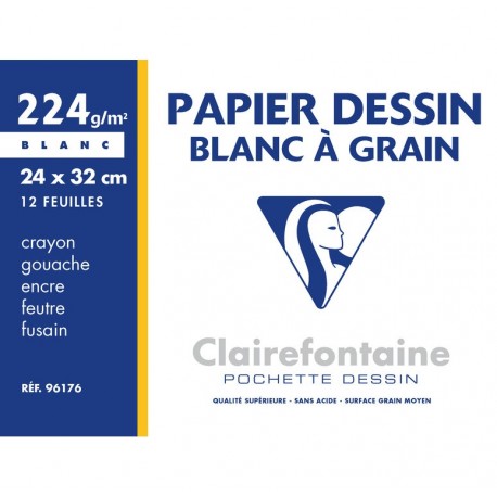 Grafix Bloc à dessin A4 135g 40 feuilles