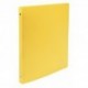 Classeur souple 4 anneaux A4 (21x29,7) dos de 15mm - Jaune