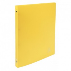 Classeur souple 4 anneaux A4 (21x29,7) dos de 15mm - Jaune