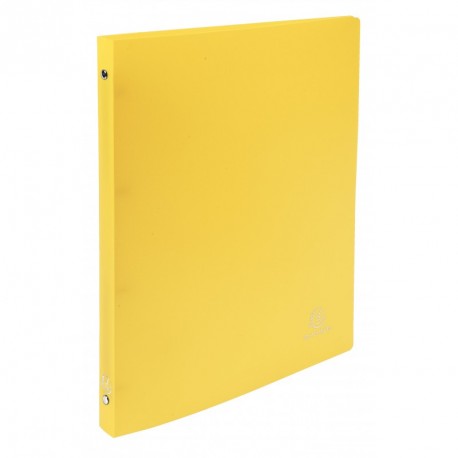 Classeur souple 4 anneaux A4 (21x29,7) dos de 15mm - Jaune