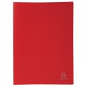 Protége-documents format A4 20 pochettes/40vues - rouge