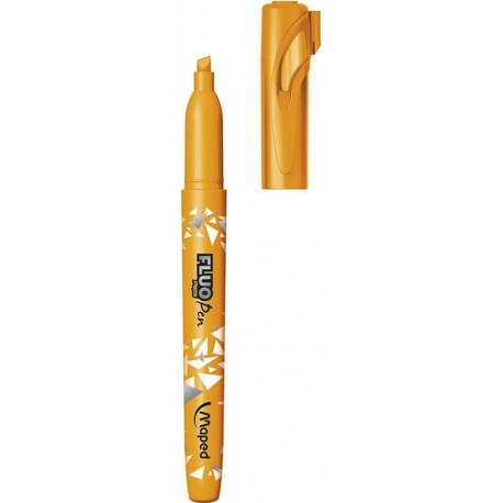 Surligneur Maped Fluo'Peps pen forme stylo - couleur orange