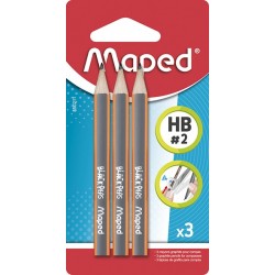 Maped - Compas Métal Open Mine - Coffret 3 pièces - Avec Sécurité Protège  Pointe Sèche et Mine - Accessoires Interchangeables - Compas Collège 