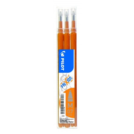 Recharge pour stylo Roller Pilot FriXion ball 0,7mm - Orange