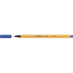 Stylo feutre Stabilo point 88 pointe extra-fine et capuchon - Bleu