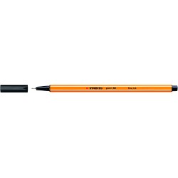 Stylo feutre Stabilo point 88 pointe extra-fine et capuchon - Noir