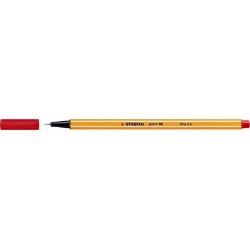 Stylo feutre Stabilo point 88 pointe extra-fine et capuchon - Rouge