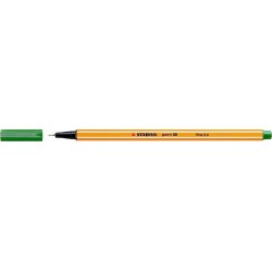 Stylo feutre Stabilo point 88 pointe extra-fine et capuchon - Vert