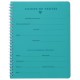 Cahier de texte spirale 17x22 couverture polypro grand carreaux