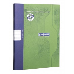 Cahier de Brouillon Calligraphe 17x22 96 pages grands carreaux