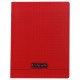 Cahier polypro Calligraphe petit format 17x22 48p grands carreaux (séyès) - rouge