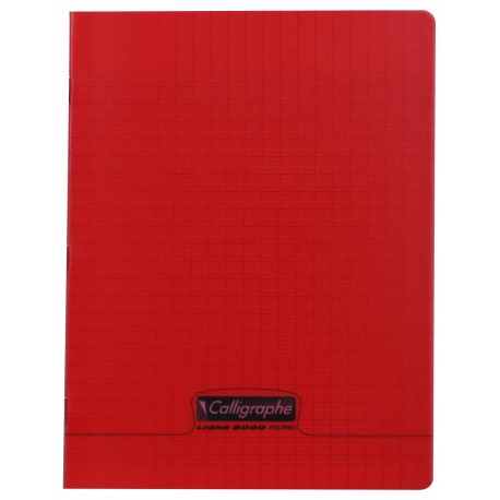 Cahier polypro Calligraphe petit format 17x22 48p grands carreaux