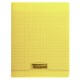 Cahier polypro Calligraphe petit format 17x22 96p grands carreaux (séyès) - jaune