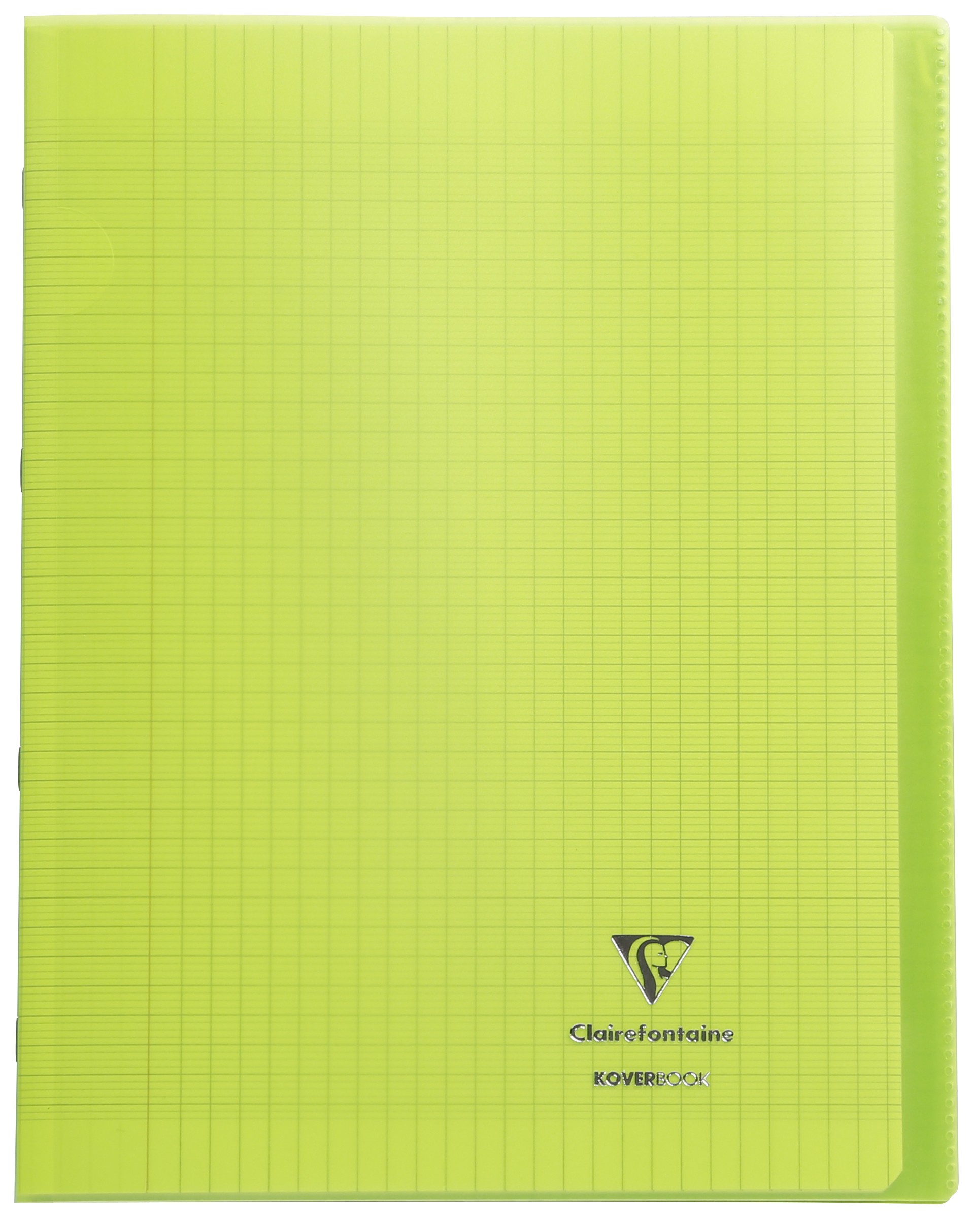 Cahier grands carreaux colori rose, Clairefontaine (1 cahier, 24 x