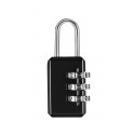 Cadenas métal combinaison 3 chiffres 20mm - noir