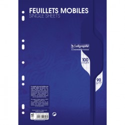 Copies doubles blanches - Format A4 21 x 29,7 cm - 200 pages petits  carreaux - 90 g/m² - Cultura - Copies doubles - Copies - Feuilles