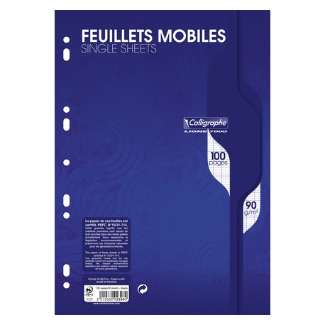 Paquet de 300 copies doubles perforées - feuilles grand carreau pour  classeur - pack promo