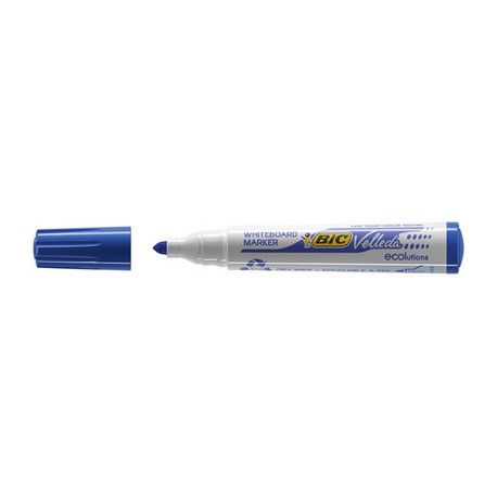 Marqueur BIC Velleda Pointe Ogive Bleu Effaçable Pour Tableau Blanc