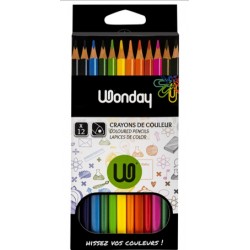 Crayons de couleur 1er prix JPC - pochette de 12 assortis