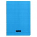 Cahier polypro Calligraphe format A4 21x29,7 48p grands carreaux (séyès) - bleu