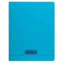 Cahier polypro Calligraphe petit format 17x22 48p grands carreaux (séyès) - bleu