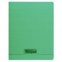 Cahier polypro Calligraphe grand format 24x32 140p grands carreaux (séyès) - vert