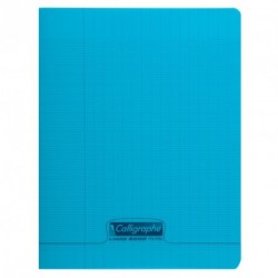 Cahier polypro Calligraphe grand format 24x32 48p grands carreaux (séyès) - bleu