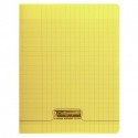 Cahier polypro Calligraphe grand format 24x32 48p grands carreaux (séyès) - jaune
