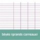 Cahier polypro Calligraphe grand format 24x32 48p grands carreaux (séyès) - orange