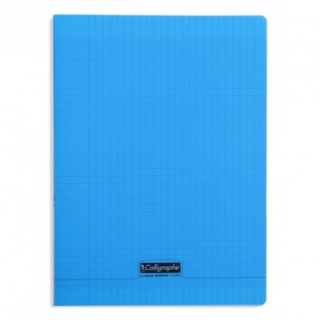 Cahier polypro Calligraphe grand format 24x32 96p petits carreaux