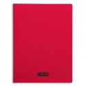 Cahier polypro Calligraphe grand format 24x32 96p grands carreaux (séyès) - rouge
