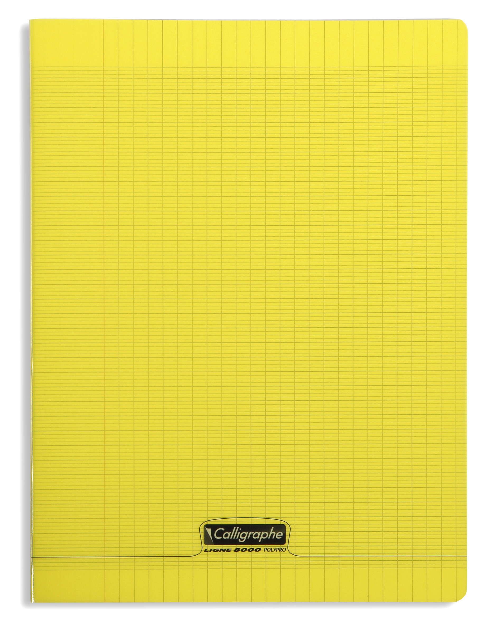 Je craque, Majuscule Cahier agrafé 24x32cm, grands carreaux, couverture  semi-rigide jaune, 96 pages 1pc