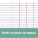Cahier polypro Calligraphe grand format 24x32 96p grands carreaux (séyès) - jaune