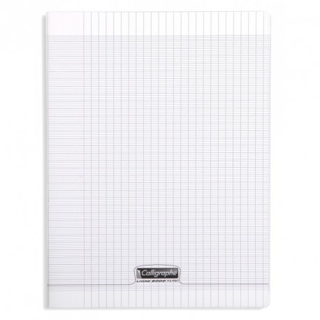 Cahier Polypro Mimesys A4 21x29,7 96P Grands Carreaux Seyes Gris