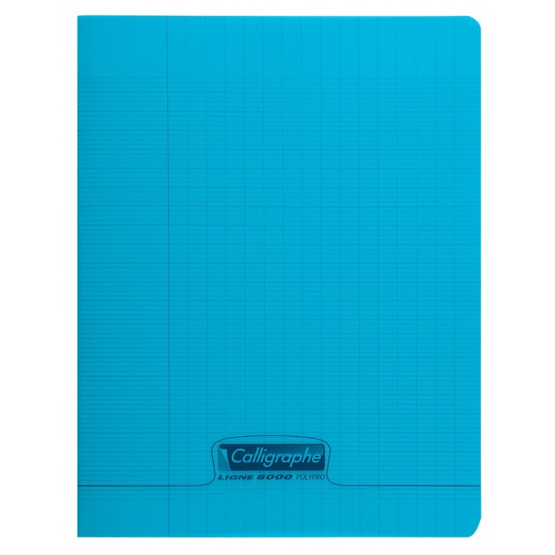 Cahier polypro Calligraphe petit format 17x22 48p grands carreaux