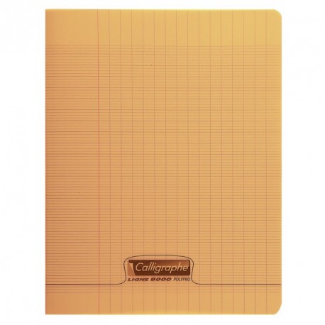 Cahier polypro Calligraphe petit format 17x22 96p grands carreaux