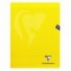 Cahier polypro Mimesys grand format 24x32 48p grands carreaux (séyès) - jaune