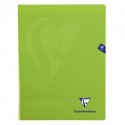 Cahier polypro Mimesys grand format 24x32 48p grands carreaux (séyès) - vert