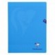 Cahier polypro Mimesys grand format 24x32 96p grands carreaux (séyès) - bleu
