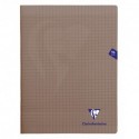 Cahier polypro Mimesys grand format 24x32 96p grands carreaux (séyès) - gris